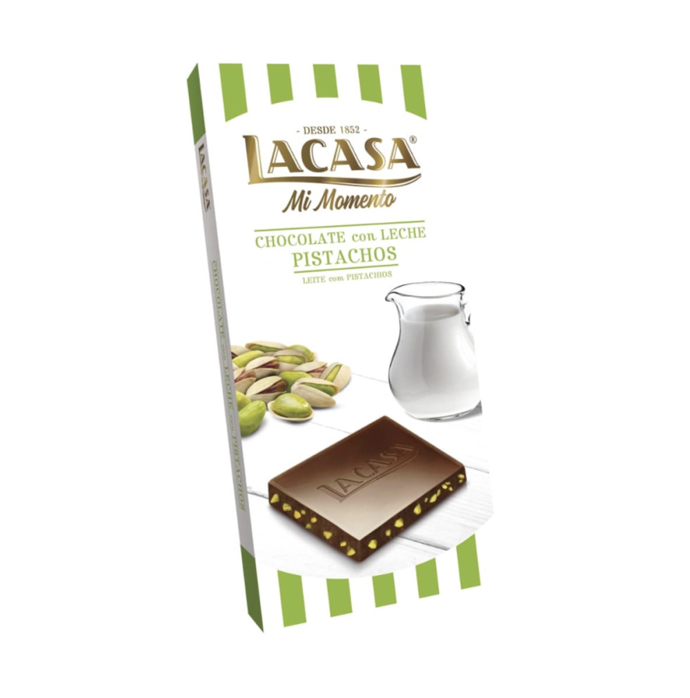 Chocolate con leche con Pistachos
